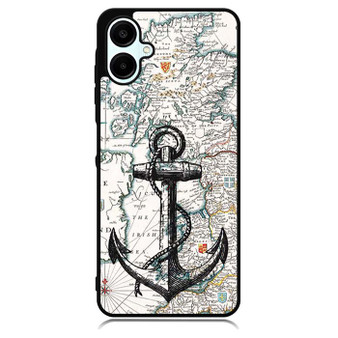 Nautica map and anchor Samsung Galaxy A06 Case