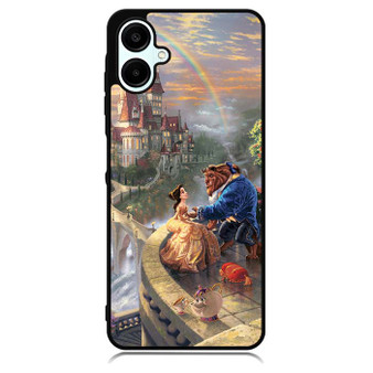 romantic beauty and the beast in their castle Samsung Galaxy A06 Case