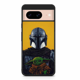 The Mandalorian Boba Fett and Baby Yoda Art Google Pixel 8/ Pixel 8a/ Pixel 8 Pro Case