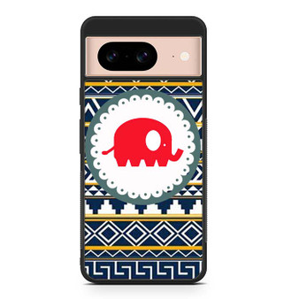 Cute Red Elephant Aztec Google Pixel 8/ Pixel 8a/ Pixel 8 Pro Case