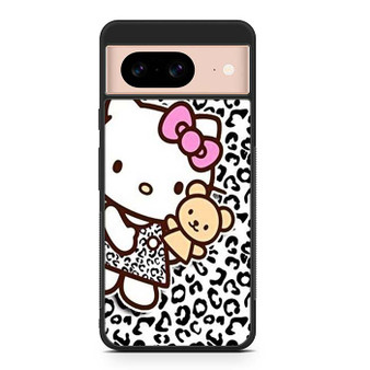 hello kitty leopard background Google Pixel 8/ Pixel 8a/ Pixel 8 Pro Case