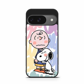 Charlie And Snoopy Hugging Google Pixel 9/ Pixel 9a/ Pixel 9 Pro/ Pixel 9 Pro XL Case
