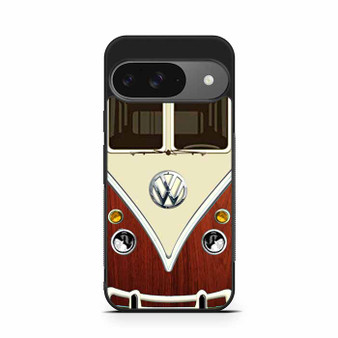 dark wood vw retro bus Google Pixel 9/ Pixel 9a/ Pixel 9 Pro/ Pixel 9 Pro XL Case