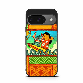 Lilo And Stitch Hawaiian Art Google Pixel 9/ Pixel 9a/ Pixel 9 Pro/ Pixel 9 Pro XL Case