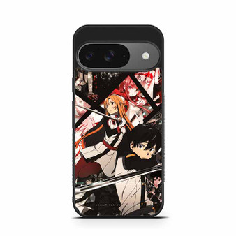Sword Art Online Kirito & Asuna In Comic Art Google Pixel 9/ Pixel 9a/ Pixel 9 Pro/ Pixel 9 Pro XL Case