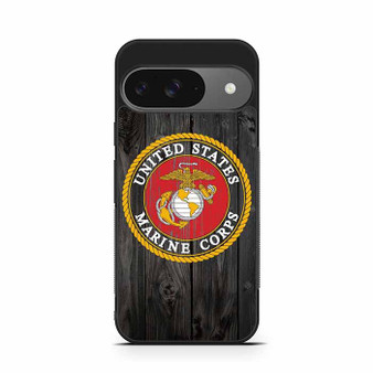 US Marine Corps in Wood Art Google Pixel 9/ Pixel 9a/ Pixel 9 Pro/ Pixel 9 Pro XL Case