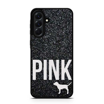 Black Glitter Victoria's Secret Samsung Galaxy A56 Case