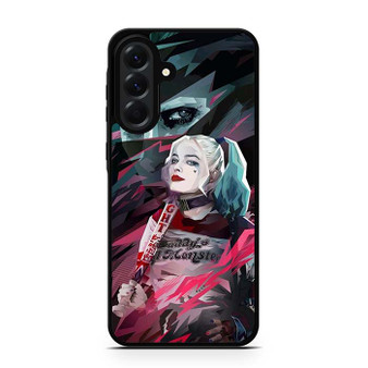 Harley Quenn and Joker in Abstruct Art Samsung Galaxy A56 Case Harley Quenn and Joker in Abstruct Art Samsung Galaxy A56 Case