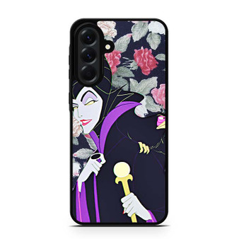 Maleficent evil face floral Samsung Galaxy A56 Case