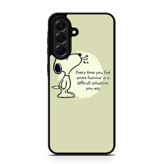 Snoopy Quotes Samsung Galaxy A56 Case