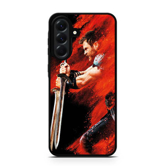 Thor Ragnarok on Red Dust Samsung Galaxy A56 Case