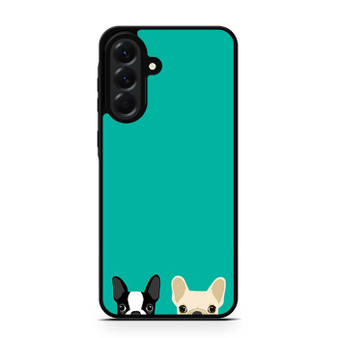 Watching Boston Terrier & French Bulldog Samsung Galaxy A56 Case