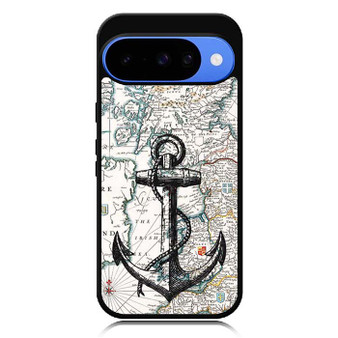 Nautica map and anchor Google Pixel 10 Case
