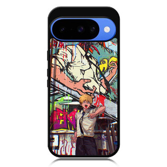 Denji in Gravity Google Pixel 10 Case