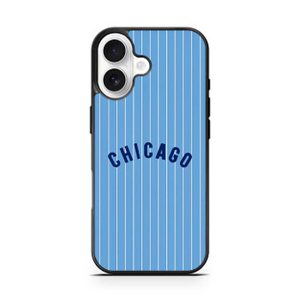 Chicago cubs jersey pattern iPhone 17 Case