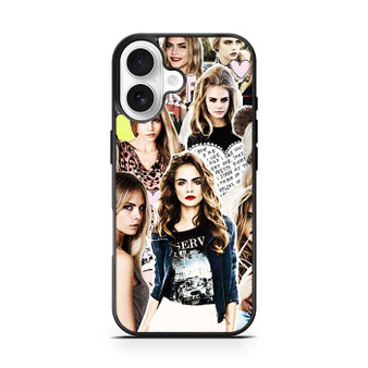 Cara Delevingne Collage iPhone 17 Case