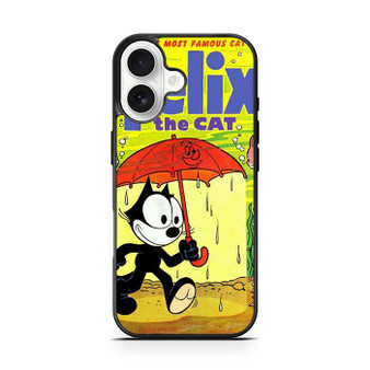 Felix the Cat in Umbrella iPhone 17 Case