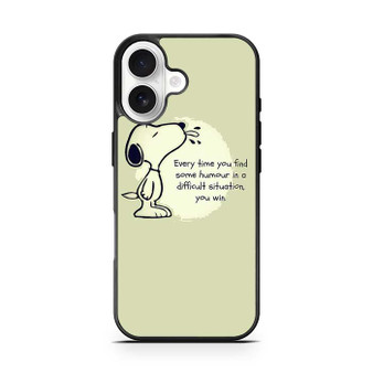 Snoopy Quotes iPhone 17 Case