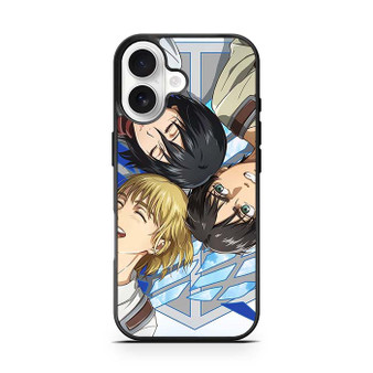 Attack on Titan Eren Mikasa Armin Smile iPhone 17 Case