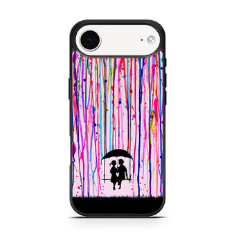 Couple in Rainbow Paint Art iPhone Air Case