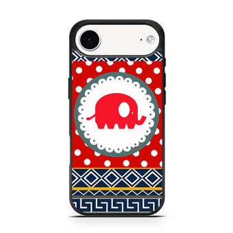 Cute Red Elephant Polkadots Aztec iPhone Air Case
