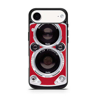 Red Rolleiflex Dual lens iPhone Air Case