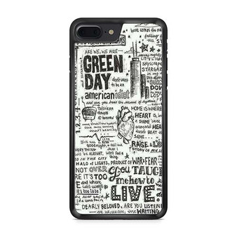 Green Day Lyrics iPhone 7 | iPhone 7 Plus Case