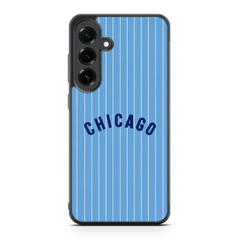 Chicago cubs jersey pattern Samsung Galaxy S25 FE Case