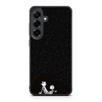 Calvin and Hobbes Under The Night Sky Samsung Galaxy S25 FE Case