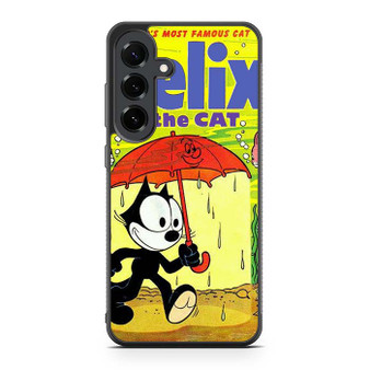Felix the Cat in Umbrella Samsung Galaxy S25 FE Case