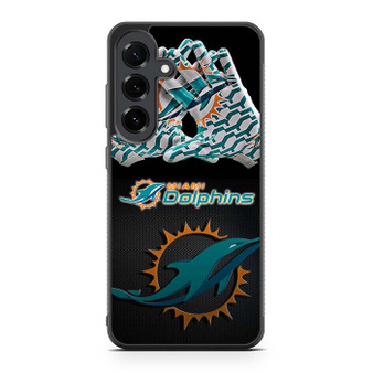 miami dolphins receiver gloves Samsung Galaxy S25 FE Case