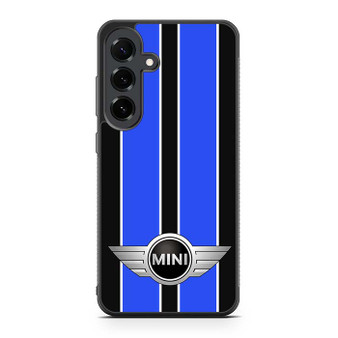 Mini Cooper Black And Blue Samsung Galaxy S25 FE Case