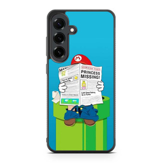 Nintendo supermario missing princess Samsung Galaxy S25 FE Case