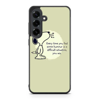 Snoopy Quotes Samsung Galaxy S25 FE Case