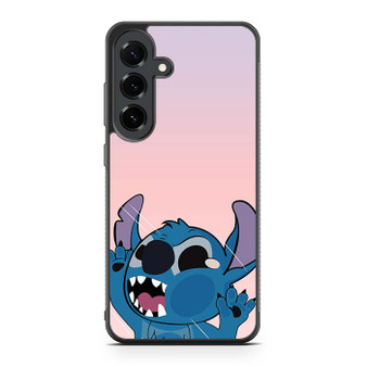 Stitch Funny Hitting Glass Samsung Galaxy S25 FE Case