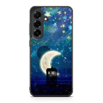 Tardis doctor who in Night Samsung Galaxy S25 FE Case