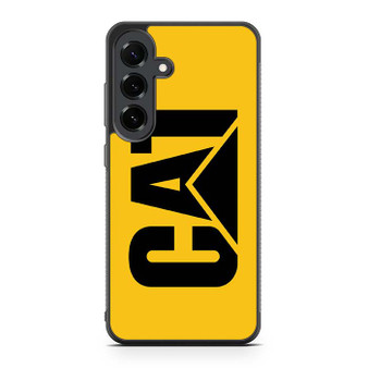 yellow caterpillar logo Samsung Galaxy S25 FE Case