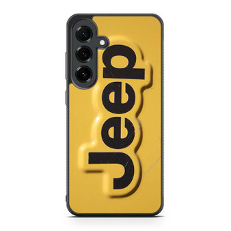 Yellow Jeep Plat Samsung Galaxy S25 FE Case
