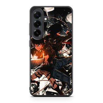 Attack on Titan Eren and Mikasa Samsung Galaxy S25 FE Case