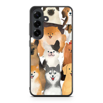 Cute Dogs Collage Samsung Galaxy S25 FE Case