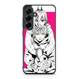 Denji Power and Pochita Samsung Galaxy S25 FE Case