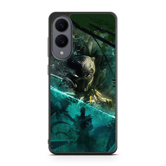 Black Panther Abstract Art Samsung Galaxy S25 Edge Case