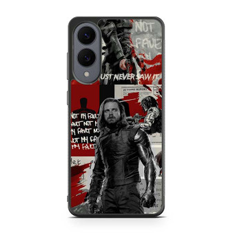 Bucky the white wolf Samsung Galaxy S25 Edge Case