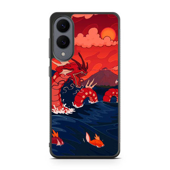 Pokemon red gyrados great wave Samsung Galaxy S25 Edge Case