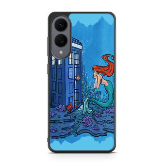 Ariel Mermaid Tardis Samsung Galaxy S25 Edge Case