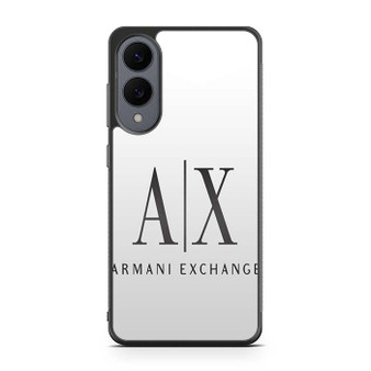 Armani exchange white Samsung Galaxy S25 Edge Case