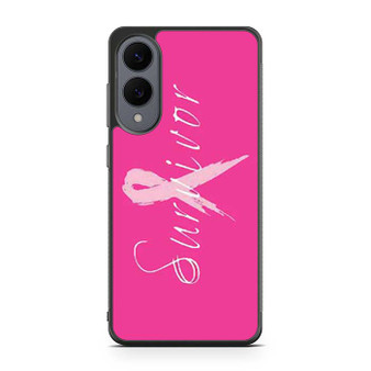 Breast Cancer survivor pink Samsung Galaxy S25 Edge Case