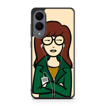Daria With Earphone Samsung Galaxy S25 Edge Case