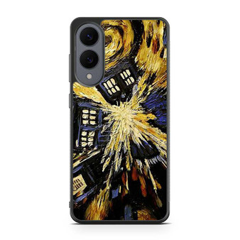 Doctor Who and Tardis Art Samsung Galaxy S25 Edge Case