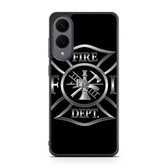 Firefighter silver crest Samsung Galaxy S25 Edge Case